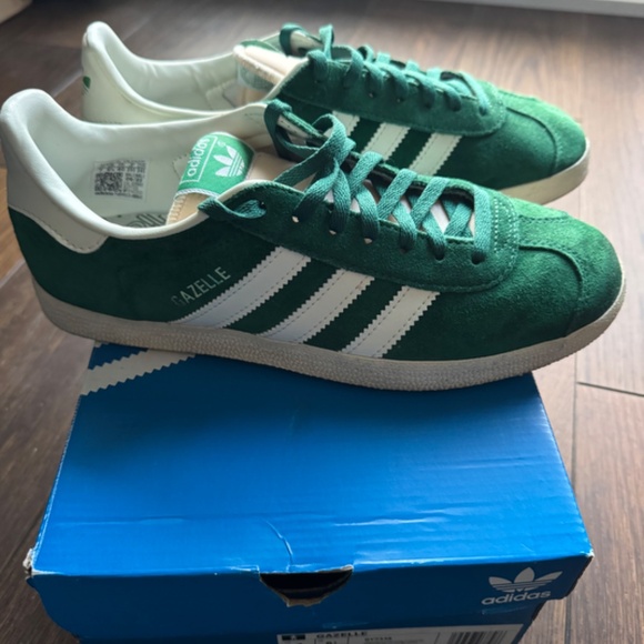 ADIDAS GAZELLE - DARK GREEN AND WHITE - Picture 4 of 7